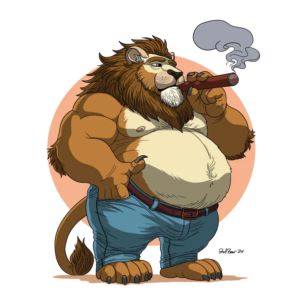 Smoking Lion artwork